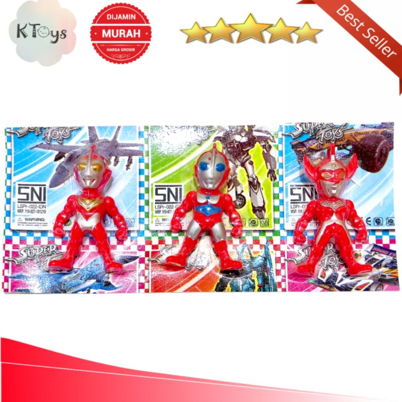 mainan anak figure ultraman merah mini keren