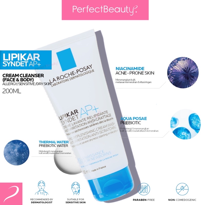 La Roche Posay Lipikar Syndet AP+ Cleanser (200ml)