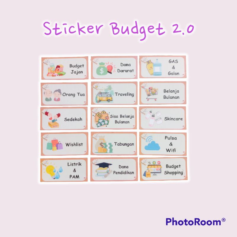 

(PART 1) NEW STICKER BUDGETING / STICKER KEUANGAN / STICKER DOMPET PINTAR