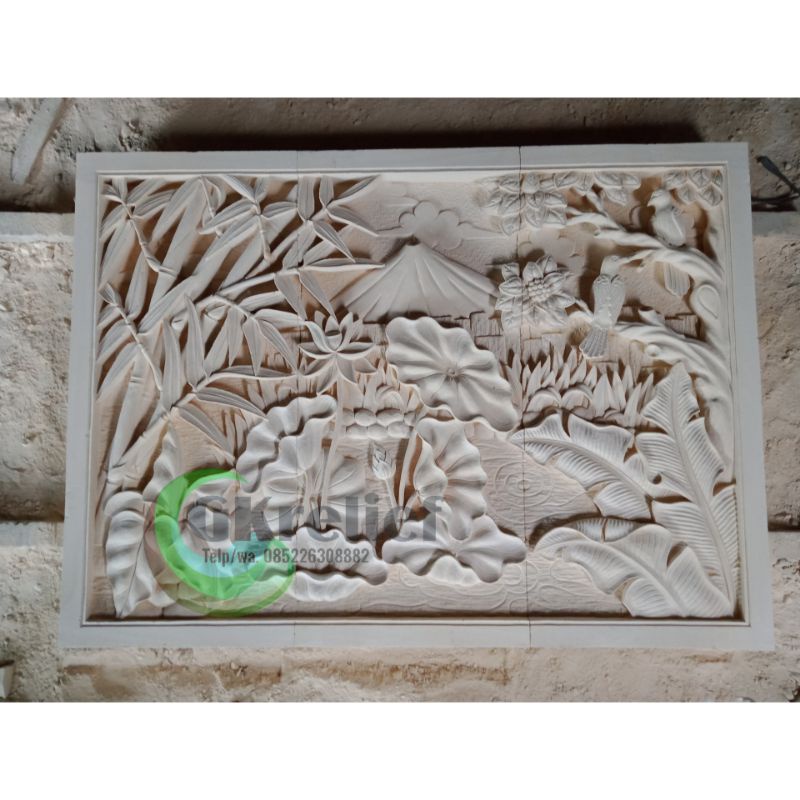 ukir batu paras asli jogja desain pemandangan