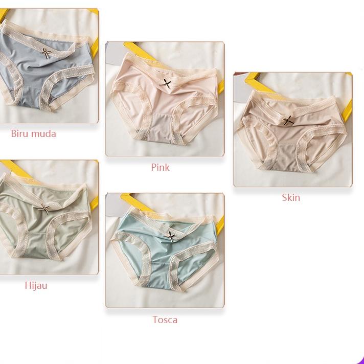 Star Seller Jepang Celana Dalam Wanita renda ultra-tipis sutra es CD Cewek seksi Seamless Panties Im