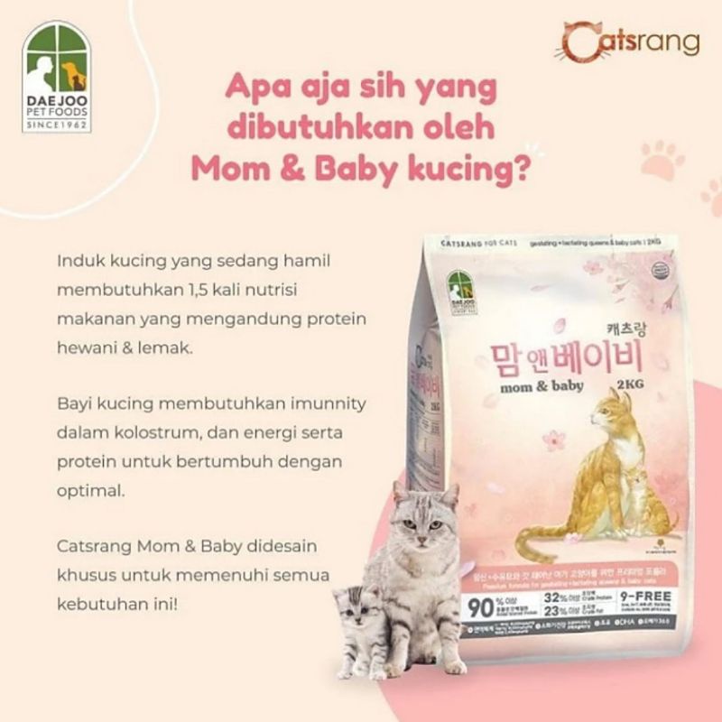 CATSRANG BABY MOM 8 KG - MAKANAN KUCING