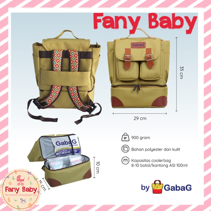 GABAG COOLER BAG BACKPACK LEMON