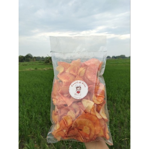 

kripik Singkong rasa balado | Enak , Gurih , Renyah |