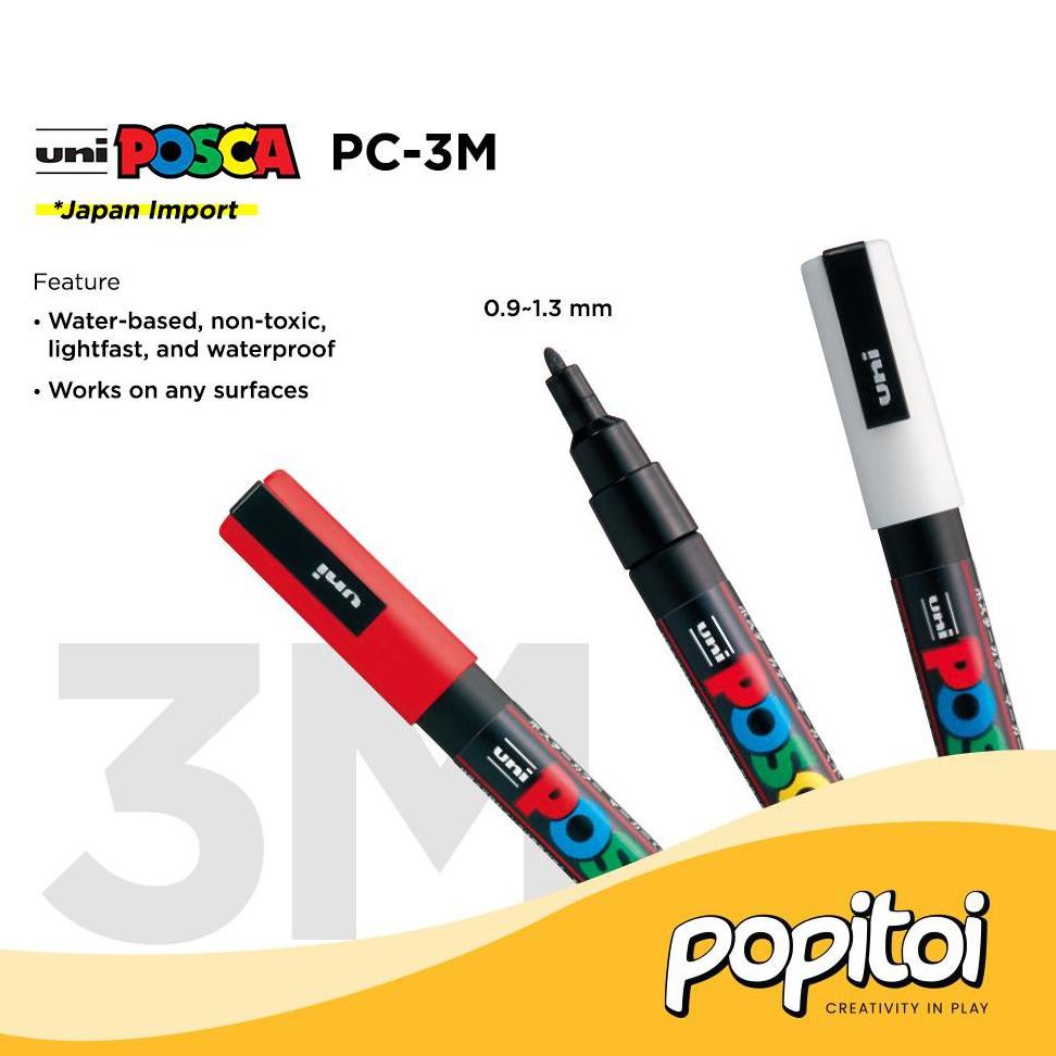 

BISA COD UNI POSCA PC-3M Paint Marker (Fine Point) Spidol warna warni PC 3M PC3M