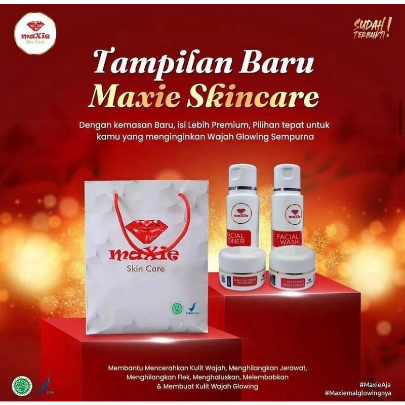 MAXIE GLOW SKINCARE BPOM KEMASAN BARU
