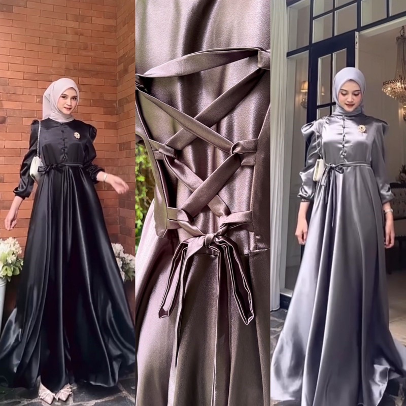 dress satin modern hijab