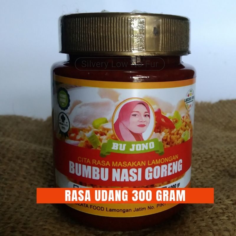 

Bumbu Masakan Nasi Goreng 300 gram | rasa nasi goreng udang | Bu jono | bumbu nasgor | bumbu masak nasi goreng | food | Khas nusantara | makanan goreng | pemenang rasa | bumbu racik | bumbu instan