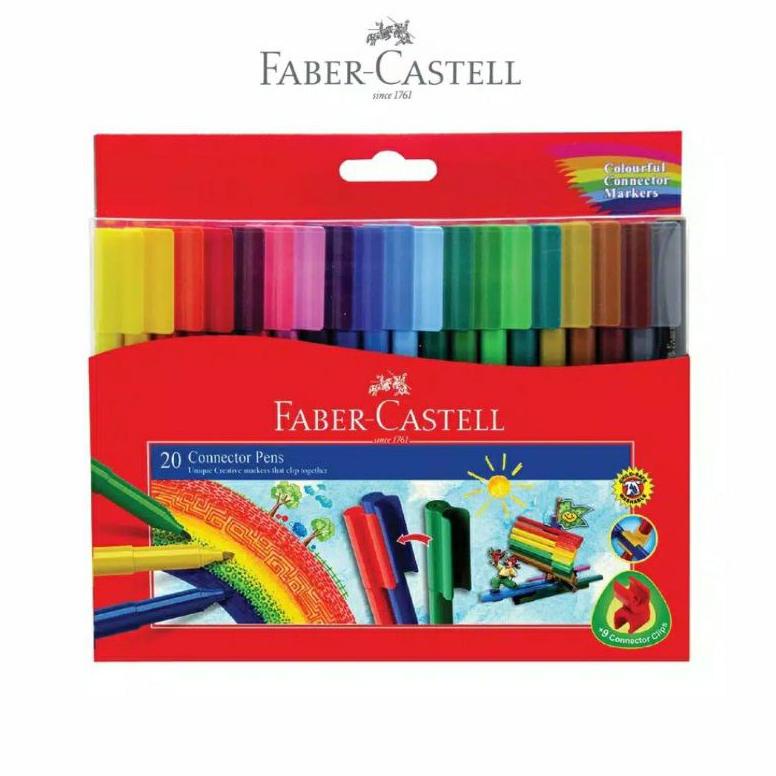 

FABER-CASTELL CONNECTOR PEN 20 WARNA TERLARISS...,,,,,