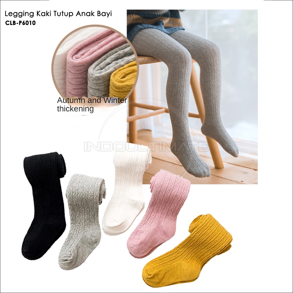 Celana Legging Kaki Tutup Anak Bayi Legging Kepang Tebal Legging Bayi Tebal Legging Katun Celana Panjang Bayi Kaki Tutup Celana Leging Bayi Baru Lahir Import Bawahan Celana Bayi Laki-Laki Perempuan CLB-P6010