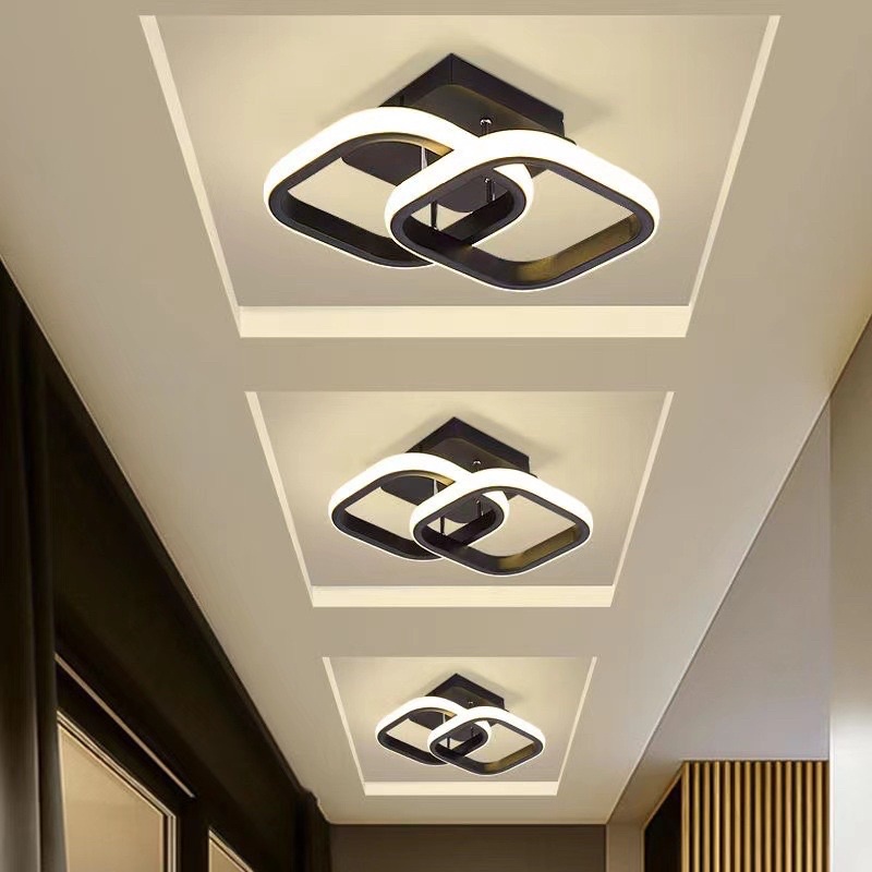 Lampu LED Plafon Ruang Tamu Kamar Tidur Modern Ceiling Light Tri-color 22W / 8021