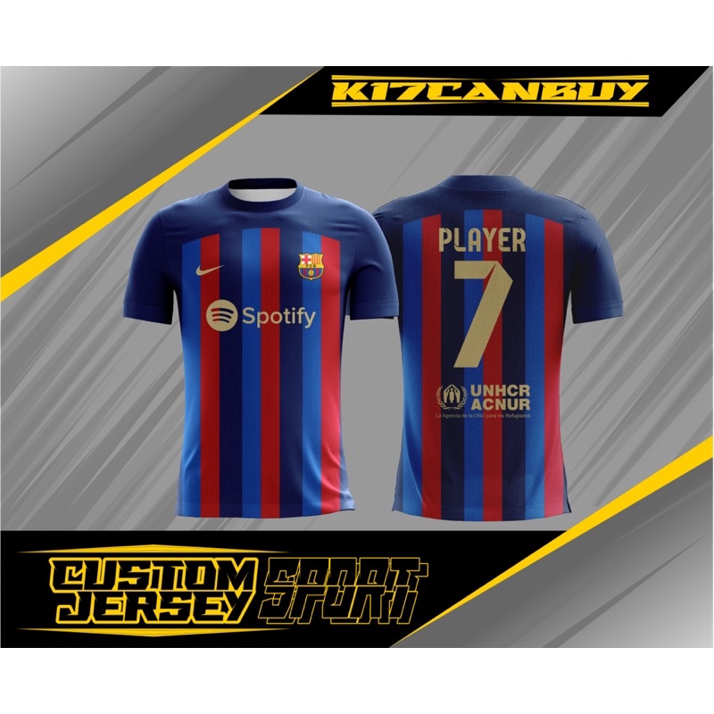 Jual JERSEY BARCA CUSTOM NAMA DAN NO | Shopee Indonesia
