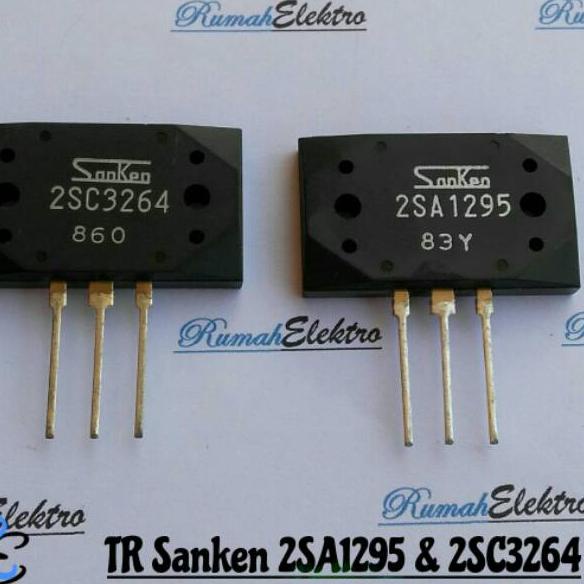 Transistor SANKEN 2SA 1295 dan 2SC 3264 Original