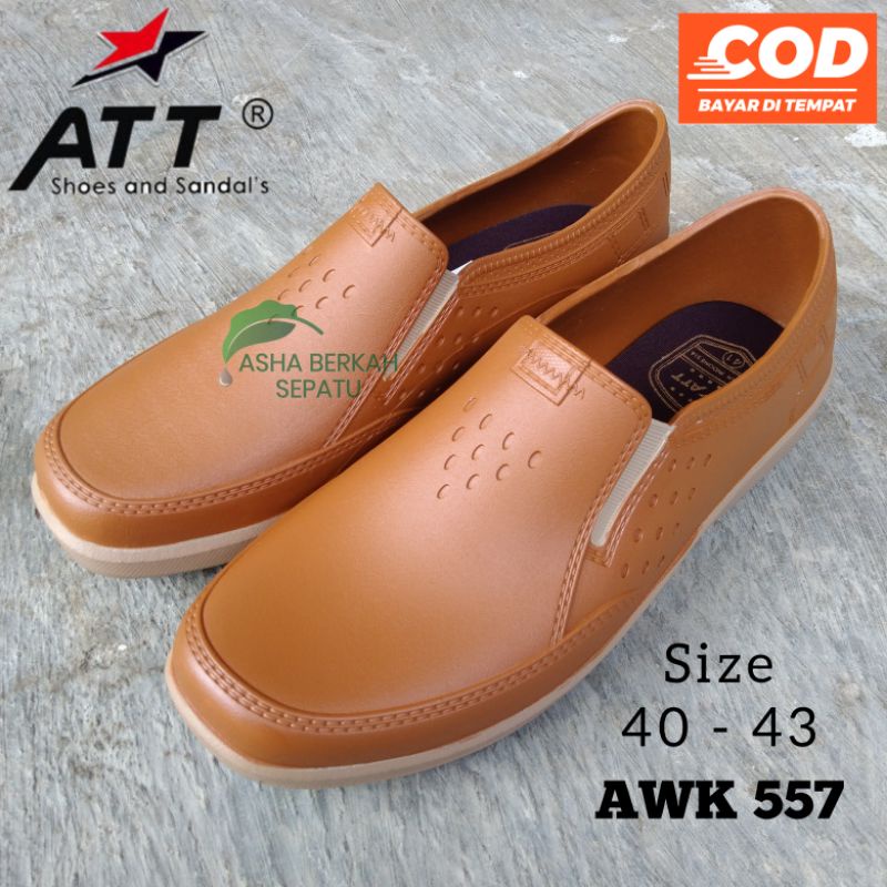 Sepatu Karet Pria Tahan Air l Sepatu Karet Tebal Empuk ATT AWK 557 UK 40-43