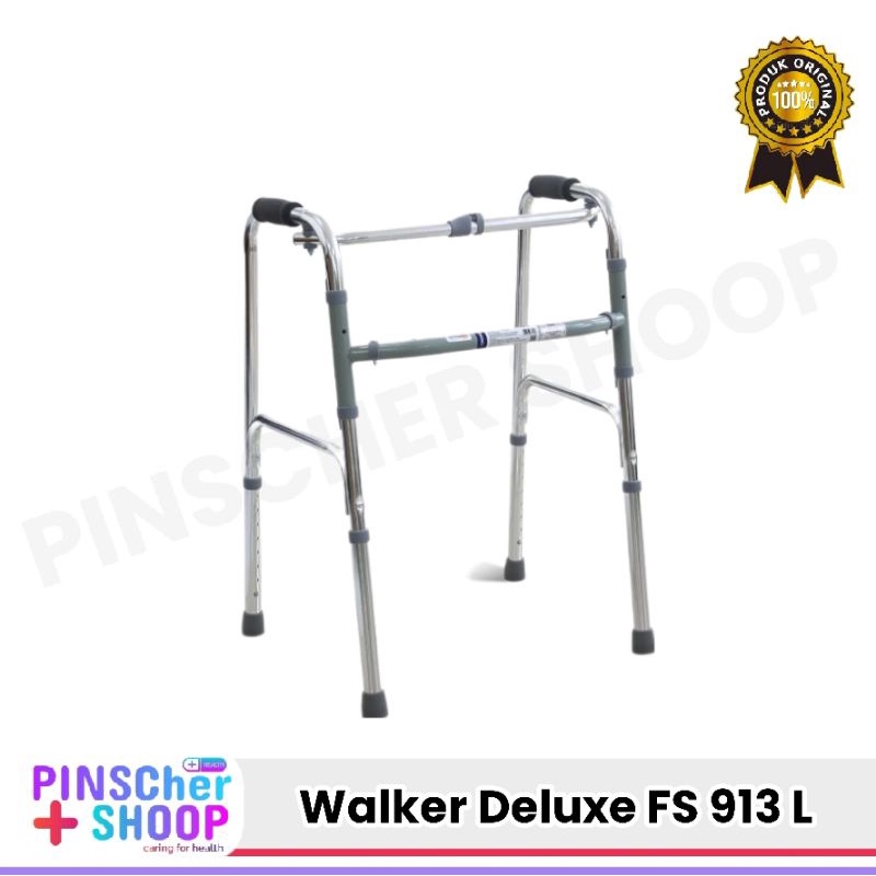 WALKER DELUXE /GOLD /RODA DEPAN ALAT BANTU JALAN LANSIA