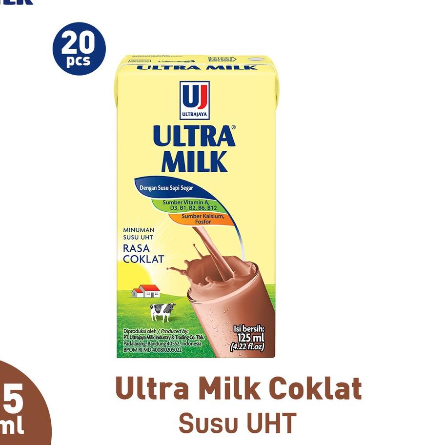 

Diskon✔️Ultra Milk Susu UHT Coklat 20x125ml|SQ5