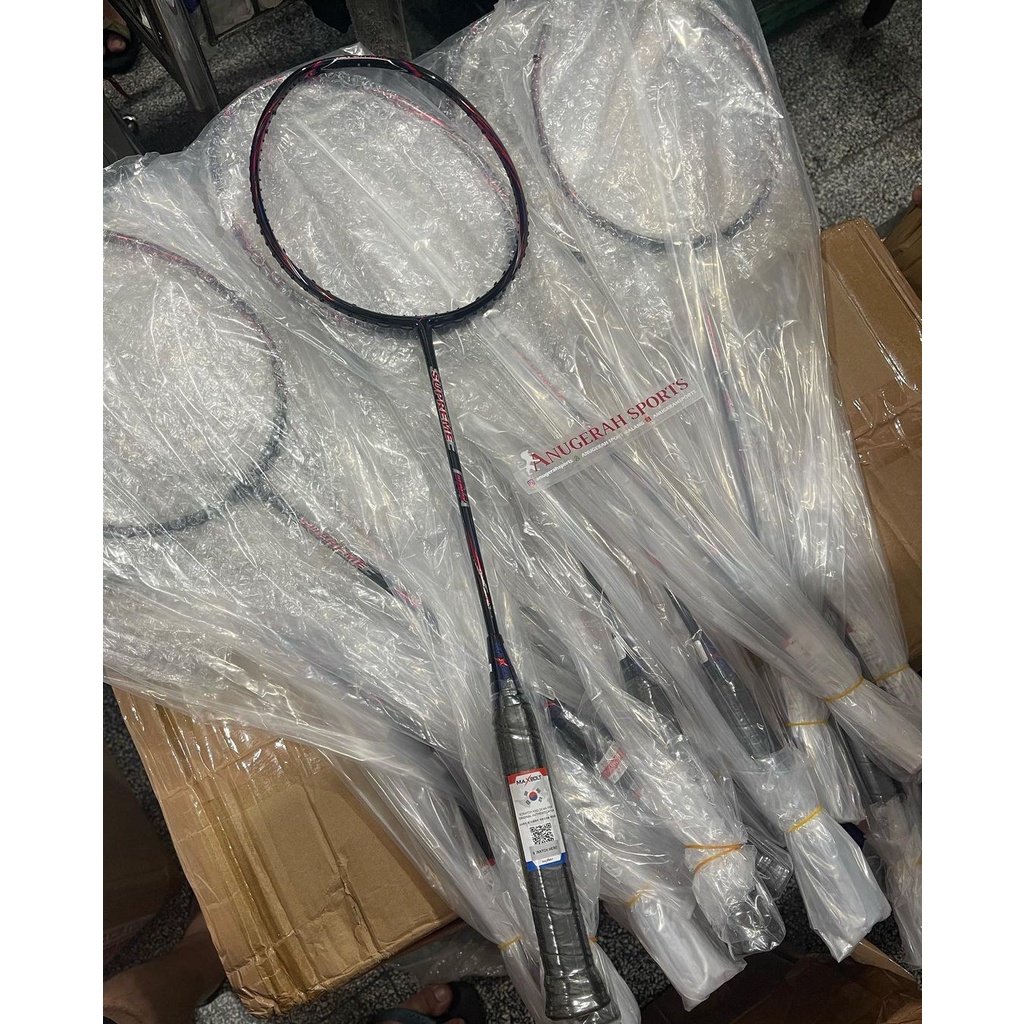 Raket Badminton MAXBOLT SUPREME DNA ORIGINAL + SENAR MAXBOLT