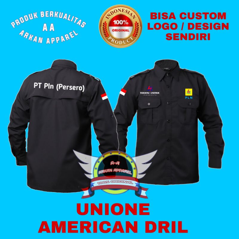 KEMEJA PDH PT PLN PERSERO KEMEJA LAPANGAN PLN