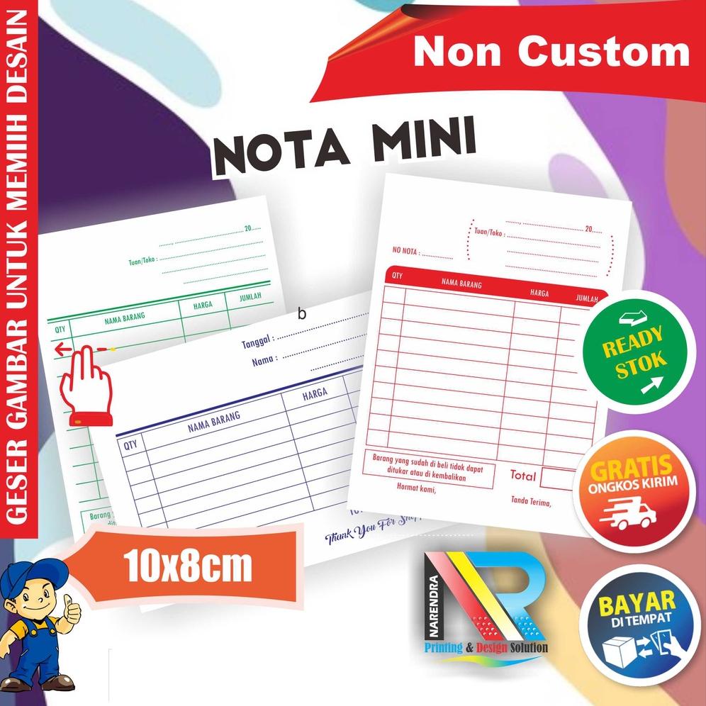 

(M-Y8Y✪) Nota Kontan Ukuran Mini Grosir dan Eceran 2 ply Rangkap pasti dikirim