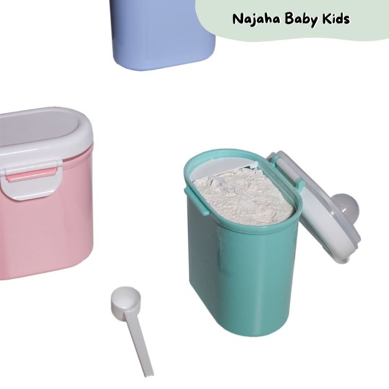 Tempat Kotak Susu Besar 400 gram / 800 ml Wadah Penyimpanan Cemilan Bayi Portabel Sealed Anti Tumpah