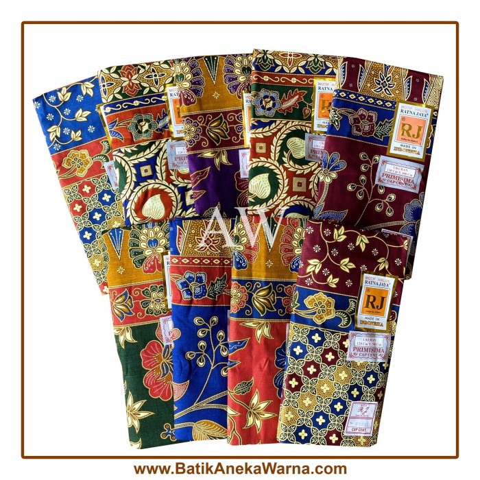 Kain Grosir Kain Sarung Batik Ratna Jaya (Rj) / Sarung Batik