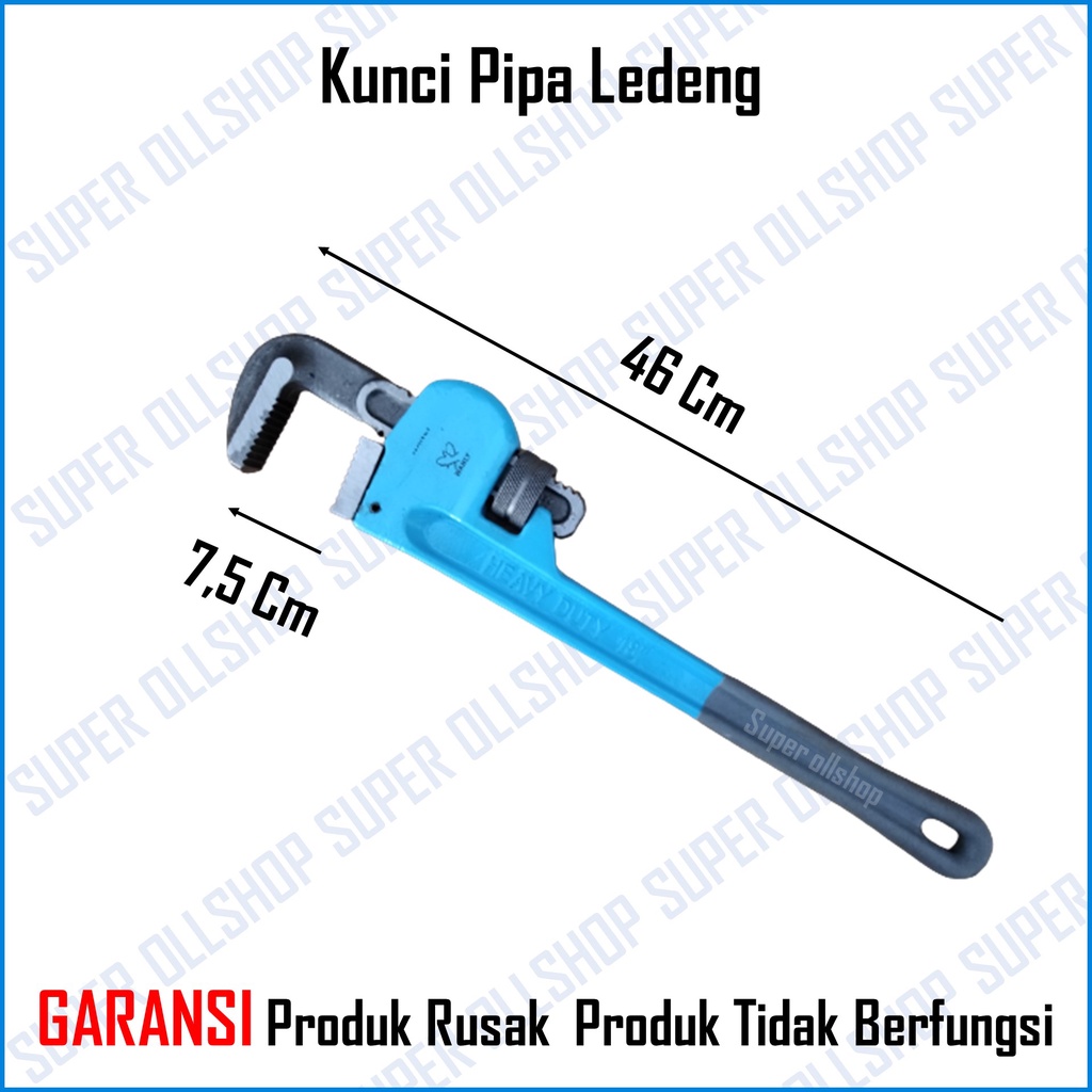 Kunci Pipa 18&quot; inch Besar / Adjustable Pipe Wrench / Kunci Pipa Ledeng Heavyduty Murah