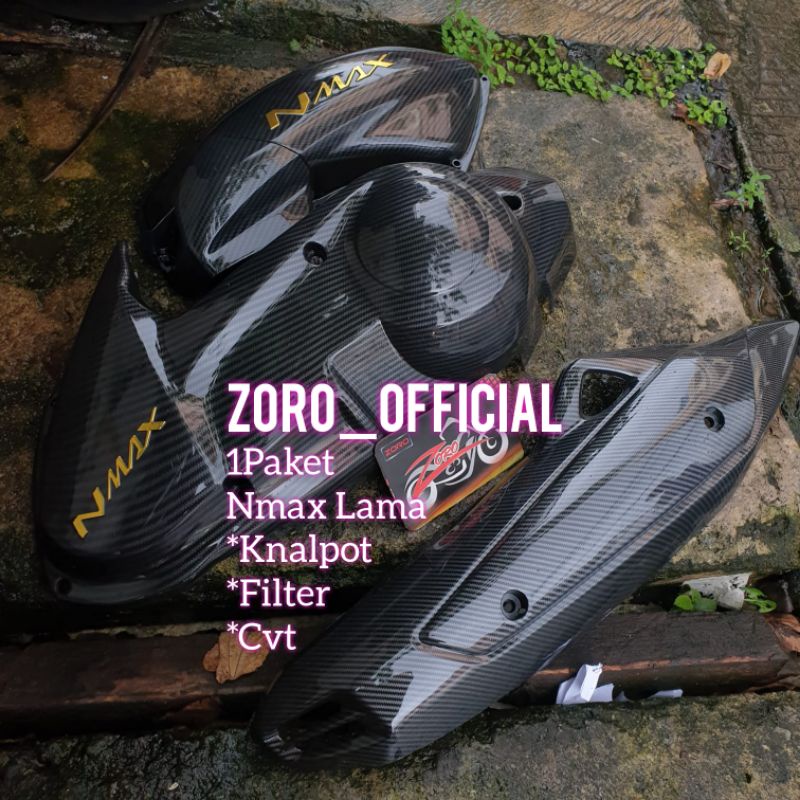 Paket Carbon Nmax Lama Cover Tutup Filter Nmax Carbon / Cover Tutup Cvt Nmax Carbon / Cover Tutup Kn