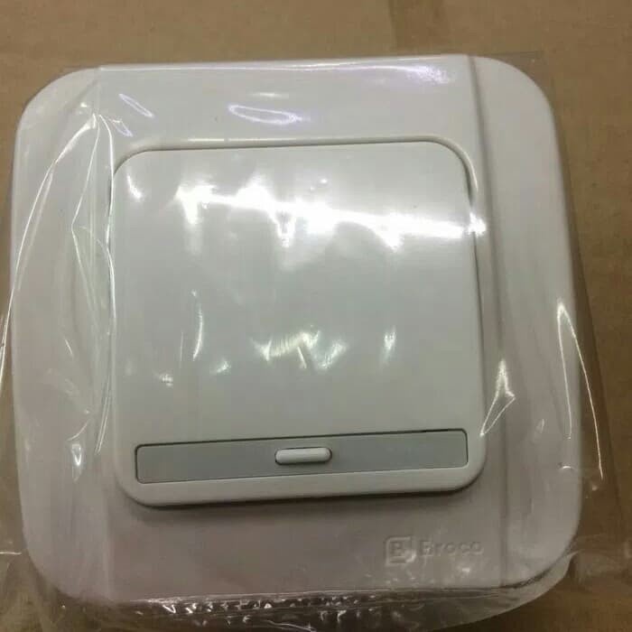 Saklar Broco Galleo Singel (Engkel) / Saklar On Off Lampu Rumah