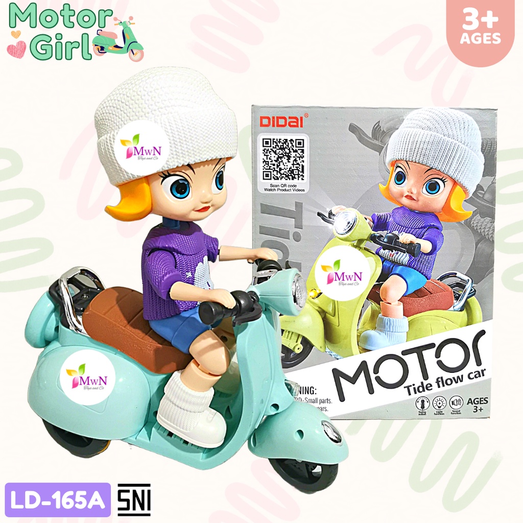 MWN Mainan Motor Girl Scooter No.LD165A