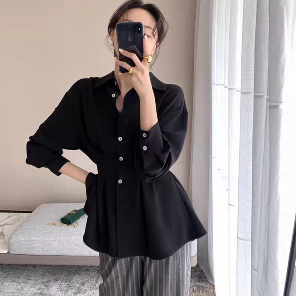 VIVIAN SHIRT / ATASAN TERMURAH / KOREAN STYLE / KEMEJA KASUAL