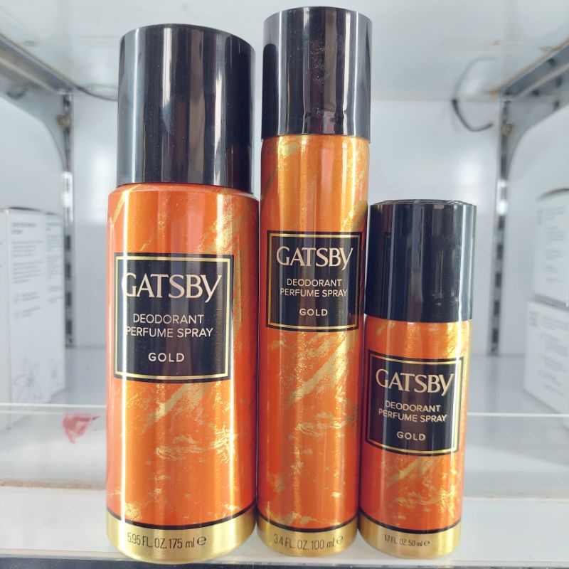 GATSBY DEODORANT PARFUME SPRAY GOLD [MURAH]