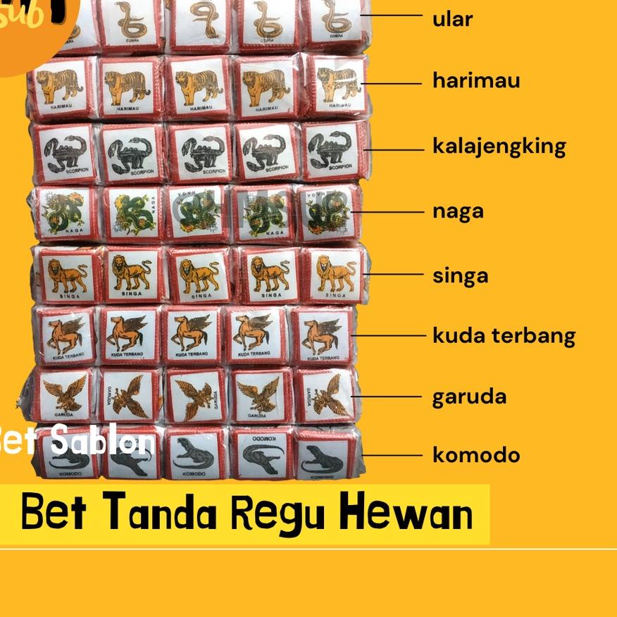 6.6 SALE Bet Regu Hewan / Bet Pramuka / Bet Regu Nama Hewan