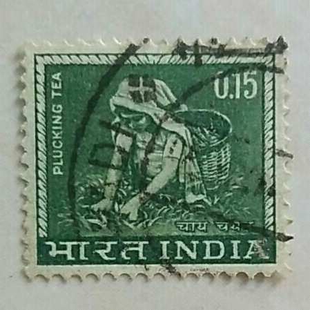

(AD) Perangko India 1965 Definitive Series 1965-1975 - Plucking Tea 0.15 rupee Used