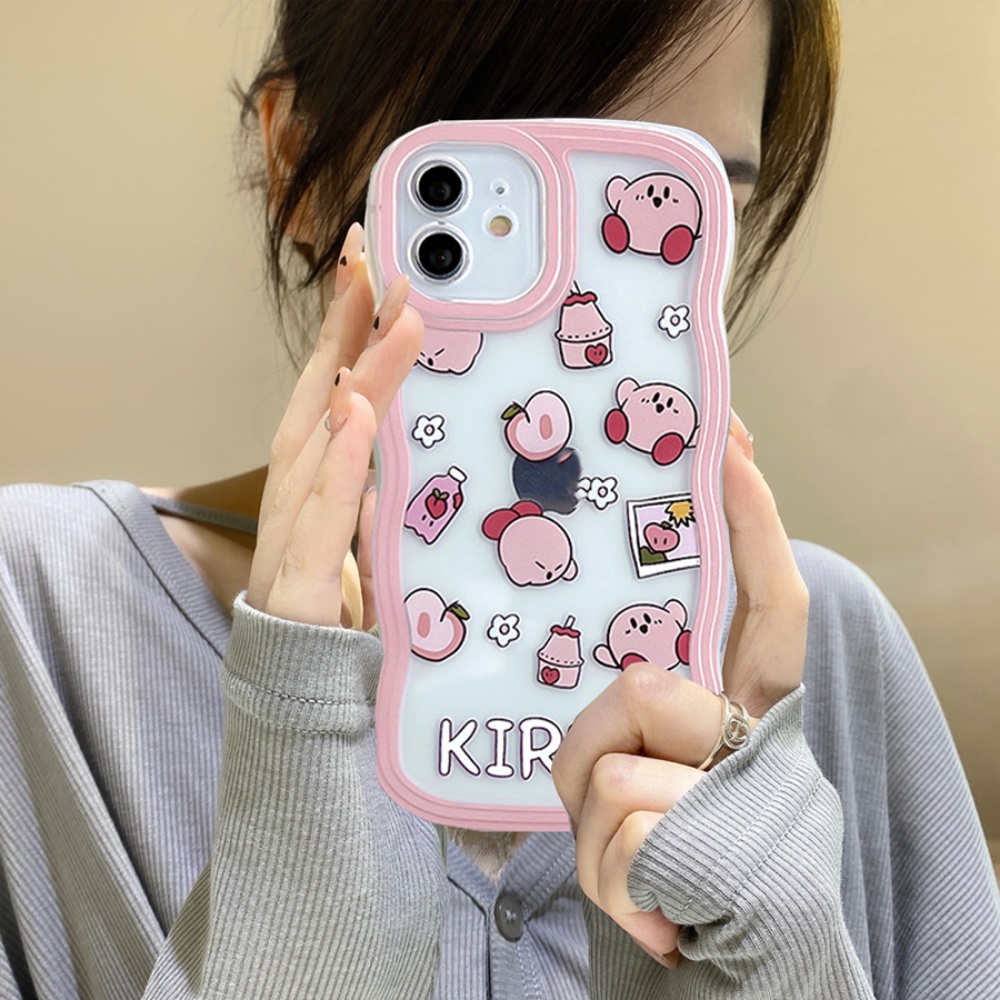 Soft TPU Realme C53 C55 10 C33 C35 C31 C30 Realme 9i 6i 5s 5i 7i C15 C25sC12 C25 Realme C21Y C25Y C11 2021 C20 C20A C3 C1 Shockproof Lucu Kartun Babi Bergelombang Frame Case Phone Cover