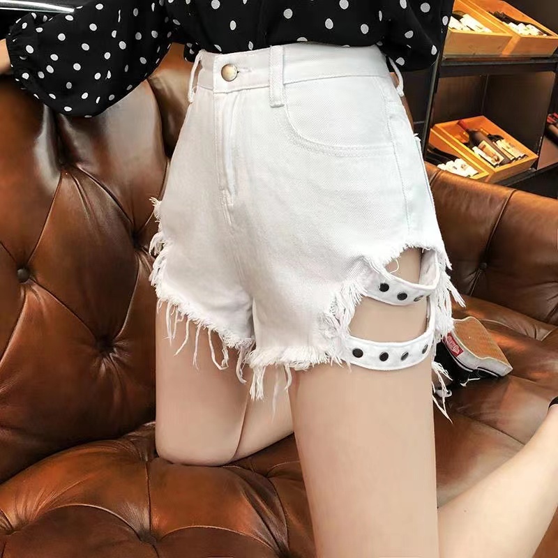 【Cewek_id】hot pants wanita celana jeans pendek hight waist jeans seksi kekinian 2023 fashion korean style wanita