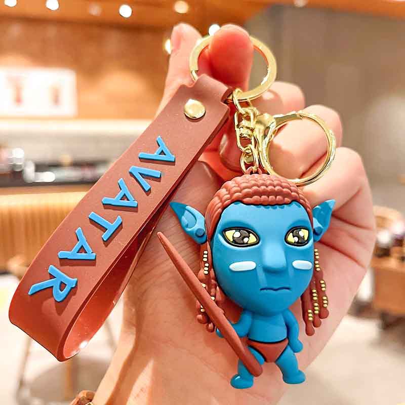 Avatar Gantungan Kunci Cosplay Jake Sully Neytiri Silikon Liontin Keyring Mobil Ransel Gantungan Kunci Aksesoris Perhiasan Hadiah