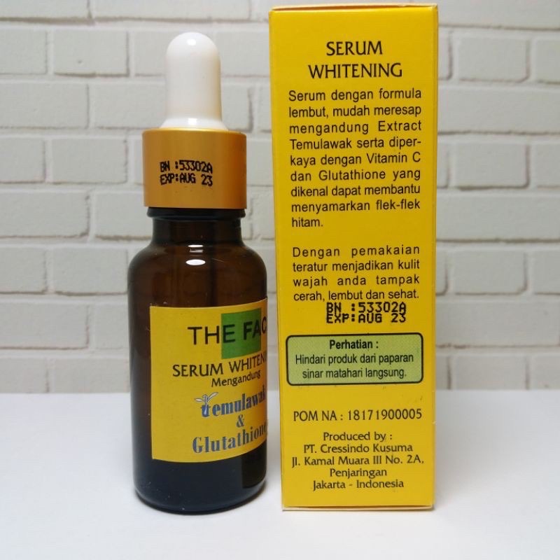 The face serum temulawak 20ml