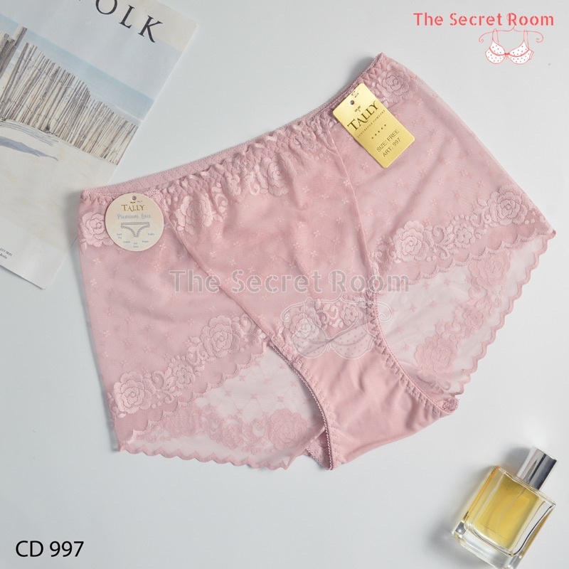 TALLY CD CELANA DALAM RENDA 997 I FREE SIZE I FIT XXL I BAHAN RENDA ANTI GATAL