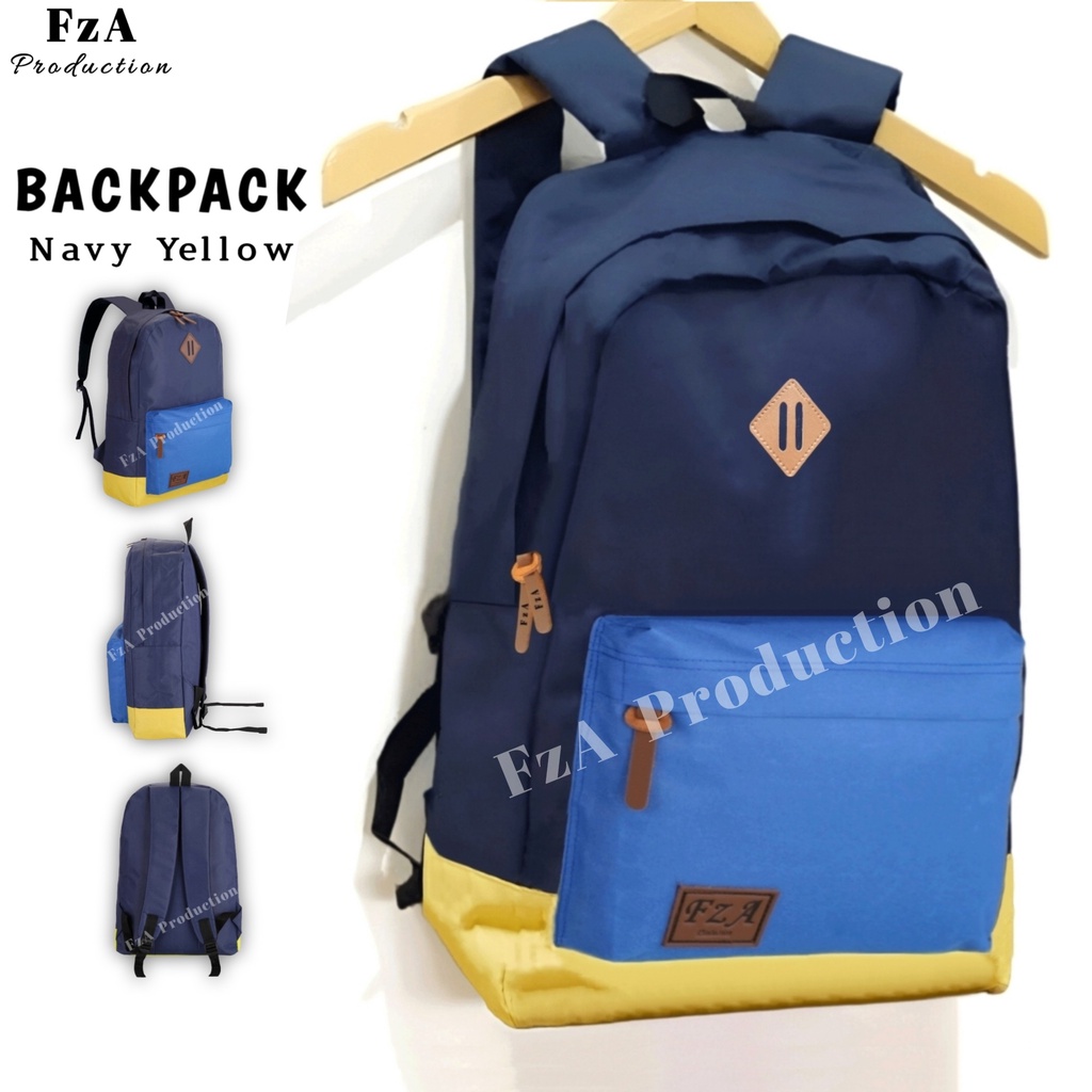 FzA Official - Tas Ransel Punggung Distro Casual Pria Wanita / Tas Ransel Laptop Backpack Original - NYFZ