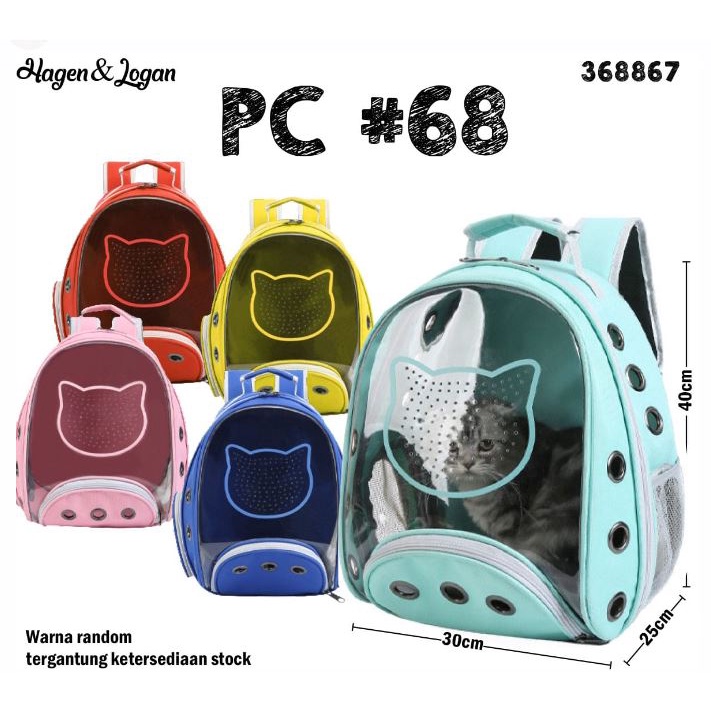 Pet Cargo 68 Tas Ransel Astronot Hewan Kucing Anjing Kelinci Travel Jalan