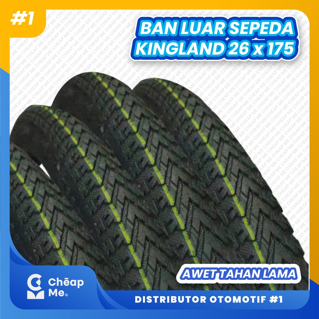 Ban Luar Sepeda 26 x 1.75 Kingland Ban Luar 26 x 1.75 MTB Roadbike / Ban Luar 26 x 1.75 / Ban Luar S