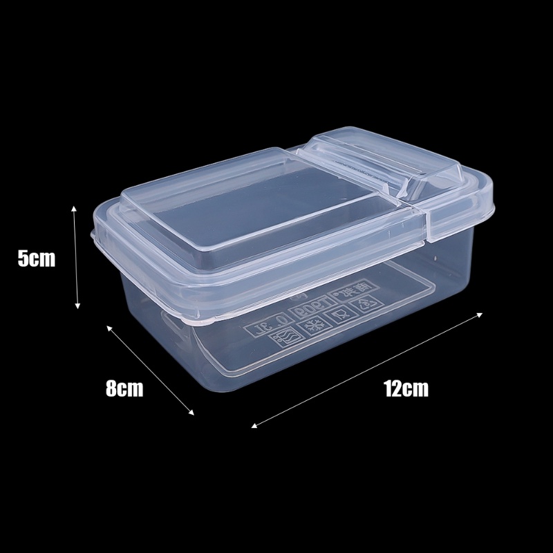 Multifungsi Photocards Transparan Flip Lid Storage Box Portable Penyimpanan Bumbu Dapur Stiker Stationery Card Holder INS Kotak Perhiasan Bukaan Dua Arah Untuk Rumah Kantor Perjalanan