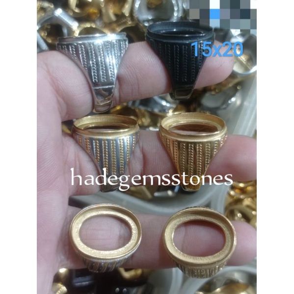 ring emban titanium super kualitas dim 15x20