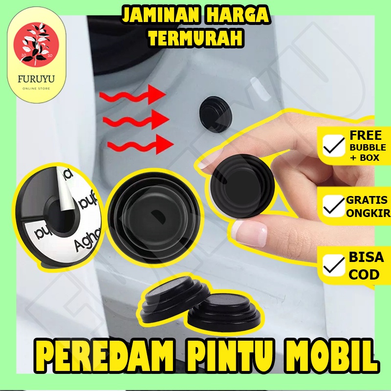 Gasket Karet Pad Silikon Bantalan Peredam Pelindung Penjaga Penyangga Penahan Getaran Guncangan Kejut Benturan Kedap Suara Banting Bantingan Pintu Bagasi Kap Mobil Car Door Shock Absorber Gasket