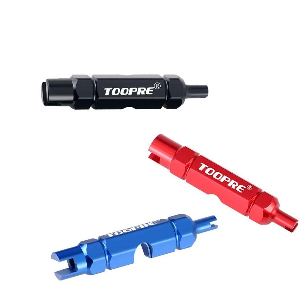 AUGUSTINA Kunci Nozzle Ban Sepeda MTB Sepeda Jalan Dua Kepala Alat Bongkar Pasang Aksesoris Sepeda Bike Repair Tool Valve Extension Rod Valve Core Wrench