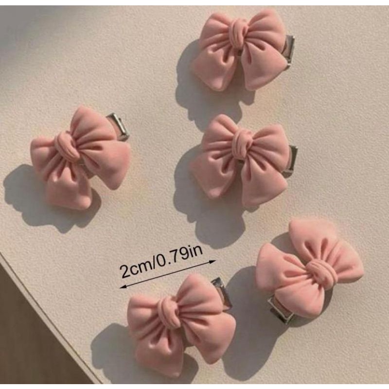 JEPIT RAMBUT CANTIK BENTUK PITA DAN BUNGA ROSE KOREAN STYLE PINK JEPIT KOREA LUCU AKSESORIS RAMBUT PESTA ELEGAN JEPIT RAMBUT VIRA RESIN