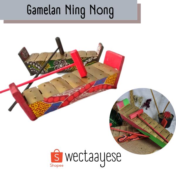 Gamelan Anak Mainan Alat Musik Tradisional / Alat Musik Gambang / Gamelan Ning Nong / Xylophone