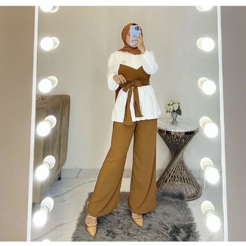 SETELAN LESTI //ONE SET LESTI VIRAL// SETELAN CRINKLE LESTI