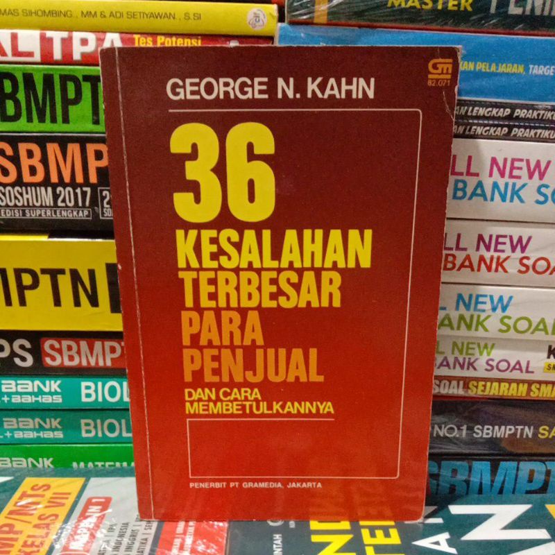Buku Original 36 KESALAHAN TERBESAR PARA PENJUAL DAN CARA PEMBENTUKANNYA Gramedia