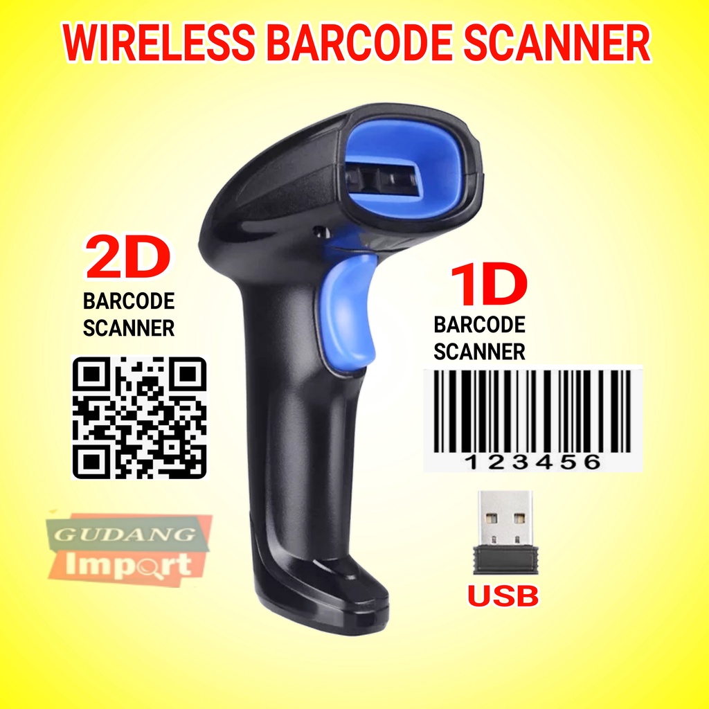 Jual Barcode Scanner Wireless D Usb G Shopee Indonesia